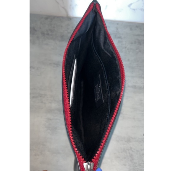 Large Black Coach Pouch Radial Rainbow - Picture 6 of 11